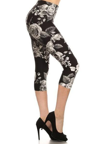 Onyx Rose Capri